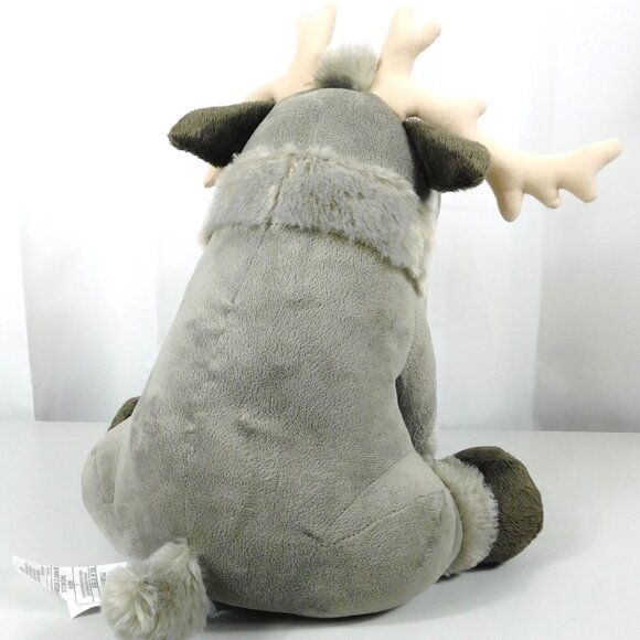 Disney's FROZEN SVEN Plush Stuffed Sitting Reindeer Moose Gray 15-16" High 2015 - Picture 8 of 8